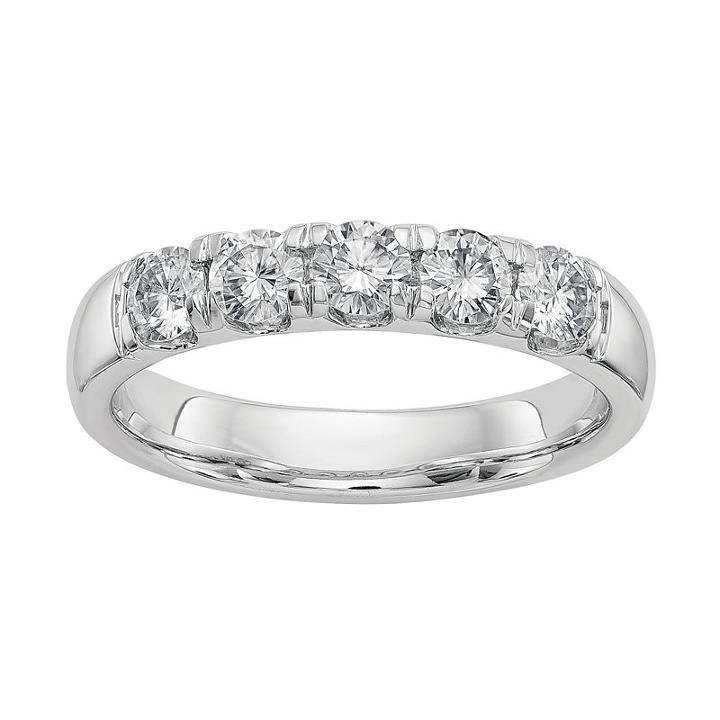 Womens 1 Ct. T.w. White Moissanite 14k Gold Band