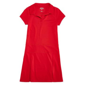 Izod Short Sleeve Fitted Shirt Dress 4-16 And Plus