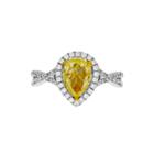 Limited Quantities 1 Ct. T.w. White And Color-enhanced Yellow Diamond Ring