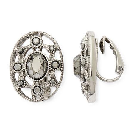 Liz Claiborne Marcasite Starburst Clip-on Earrings