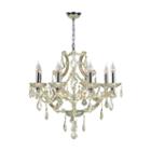 Lyre Collection 8 Light Chrome Finish And Crystalchandelier