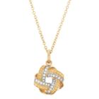 Womens 1/8 Ct. T.w. White Diamond 10k Gold Pendant Necklace