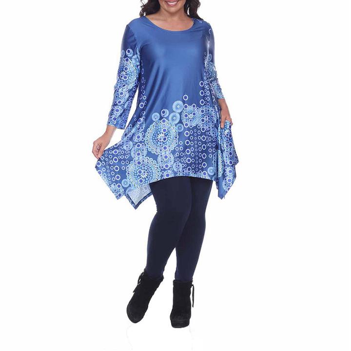 White Mark Rella Tunic Top-plus