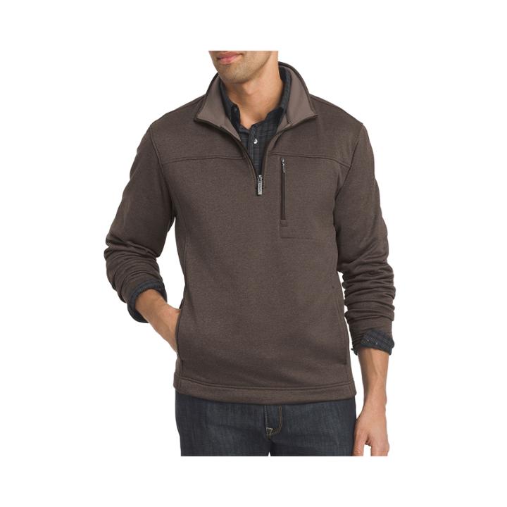Van Heusen Long-sleeve Traveler Spectator Quarter-zip Shirt