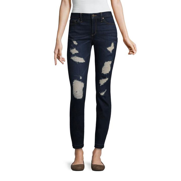 A.n.a Destructed Skinny Denim Ankle