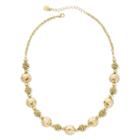 Monet Yellow Stone Gold-tone Collar Necklace