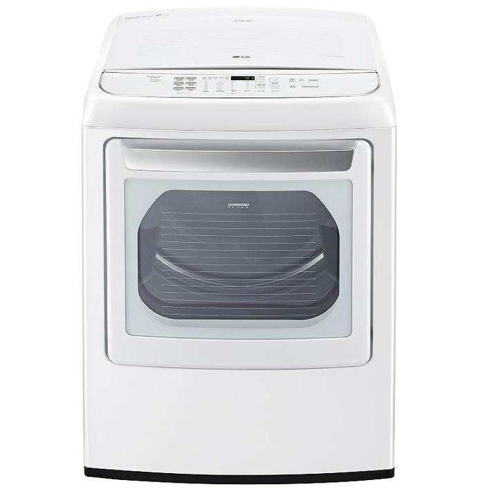 Lg Energy Star 7.3 Cu. Ft. Capacity Wi-fi Enabled Front Control Gas Steamdryer - Dlgy1902we