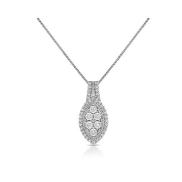 Trumiracle 1/4 Ct. T.w. White Diamond Sterling Silver Pendant Necklace