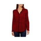 St. John's Bay Long-sleeve Brushed Twill Shirt Long Sleeve Camp Shirt