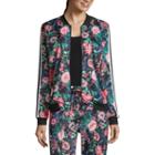 Project Runway Floral Bomber Jacket