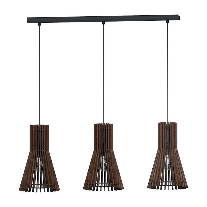 Eglo Atenza 3-light 31 Inch Matte Nickel Linear Pendant Ceiling Light