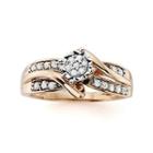 1/4 Ct. T.w. Diamond 10k Rose Gold Promise Ring