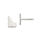 Personalized Sterling Silver Idaho Stud Earrings