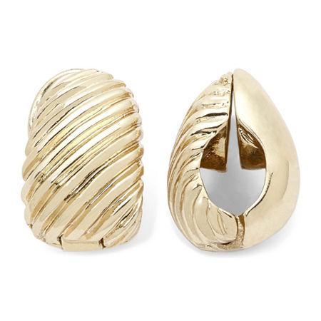 Monet Gold-tone Swirled Clip-on Earrings