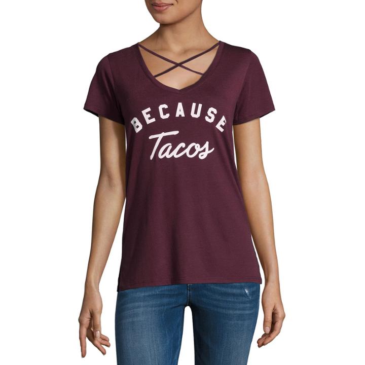 Short Sleeve Because Tacos Graphic T-shirt