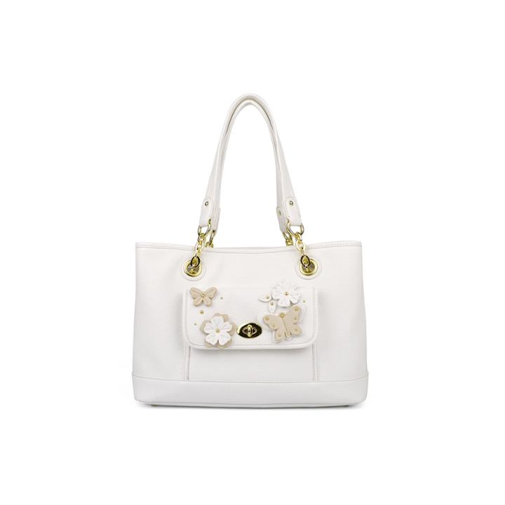 Liz Claiborne Debbie Applique Shopper Shoulder Bag