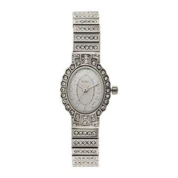 Elgin Womens Silver-tone Expansion Bracelet Watch