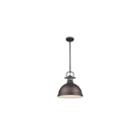 Duncan 1-light Pendant With Rod In Rubbed Bronze