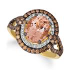 Levian Corp Womens 3/4 Ct. T.w. Multi Color Stone 14k Gold Cocktail Ring