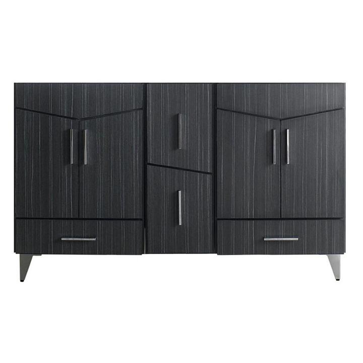 60-in. W 17-in. D Modern Plywood-melamine Vanity Base Set Only In Dawn Grey