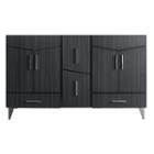 60-in. W 17-in. D Modern Plywood-melamine Vanity Base Set Only In Dawn Grey