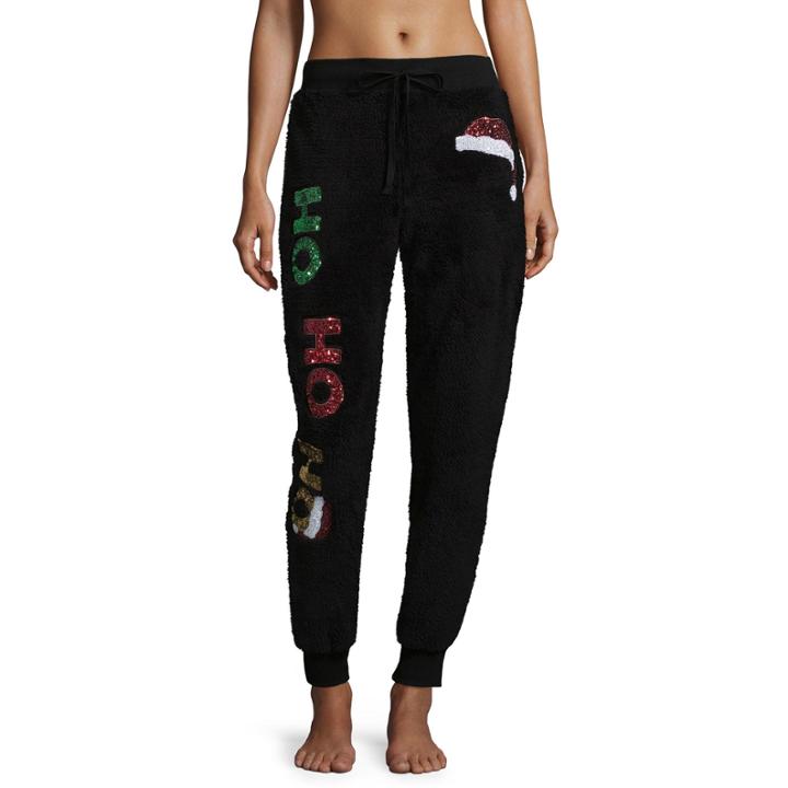 Fleece Ho Ho Ho Jogger Pants-juniors