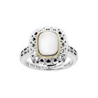 Shey Couture Antiqued Mother-of-pearl Sterling Silver Ring