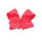 Jojo Siwa Large Signature Hair Bow W/rhinestones Hot Pink
