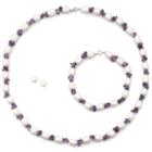 Cultured Freshwater Pearl & Genuine Amethyst Set