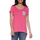 St. John's Bay Fred David Mixed Media Tee - Petite