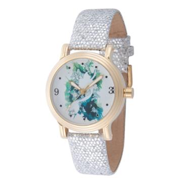 Disney Princess Disney Princess Womens Silver Tone Strap Watch-wds000177