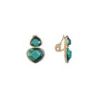 Monet Jewelry Green Clip On Earrings