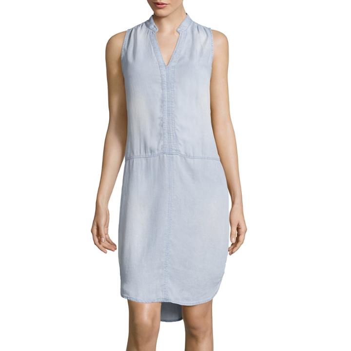 A.n.a Sleeveless Light Denim Shift Dress