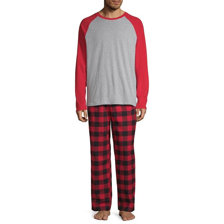 North Pole Trading Company Plaid Raglan 2 Piece Set -men's