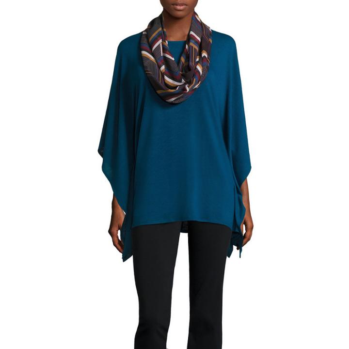 Alyx Short Sleeve Scoop Neck Poncho
