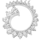 Womens 1 Ct. T.w. White Diamond 10k White Gold Pendant Necklace