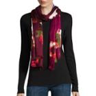 Liz Claiborne Colorblock Floral Pashmina