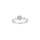Womens 1/6 Ct. T.w. Genuine Baguette White Diamond Gold Over Silver Promise Ring