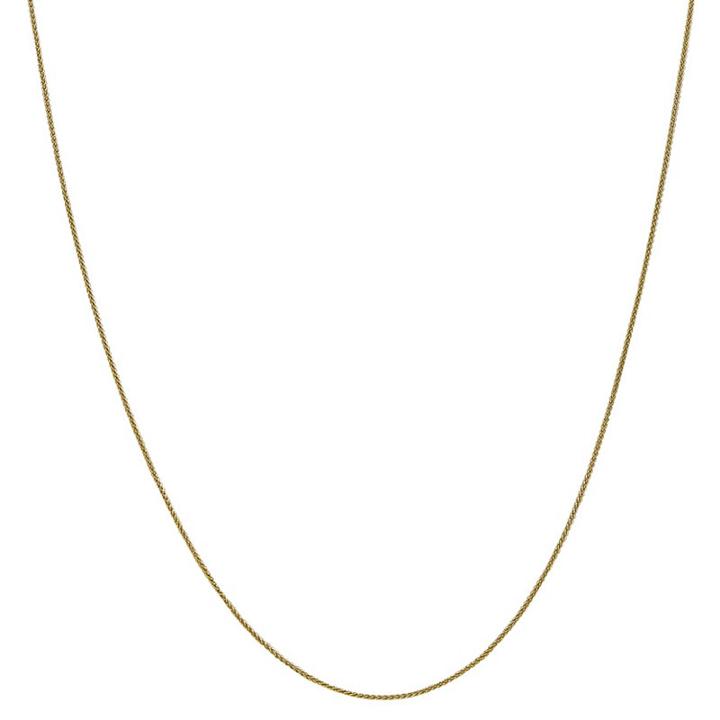 14k Gold Solid Wheat 14-30 Inch Chain Necklace