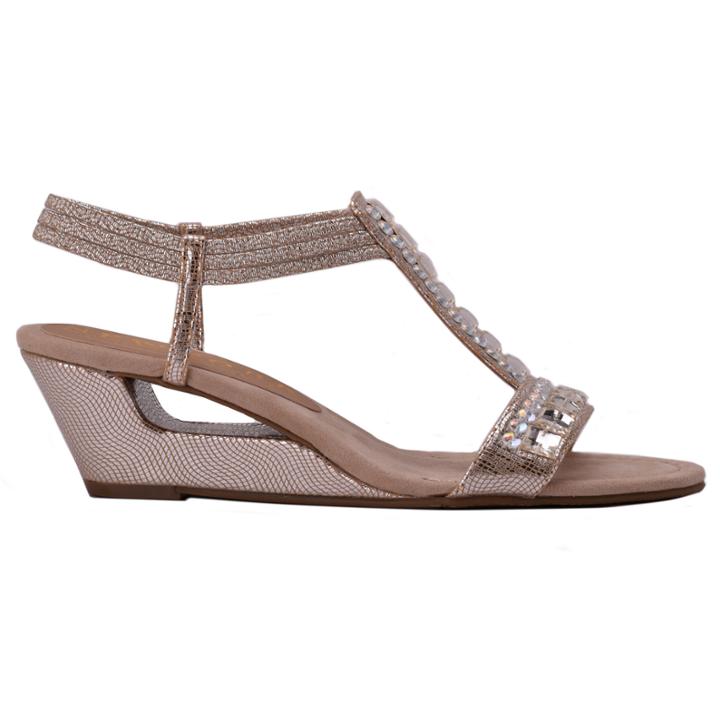 New York Transit Bold Move Womens Wedge Sandals