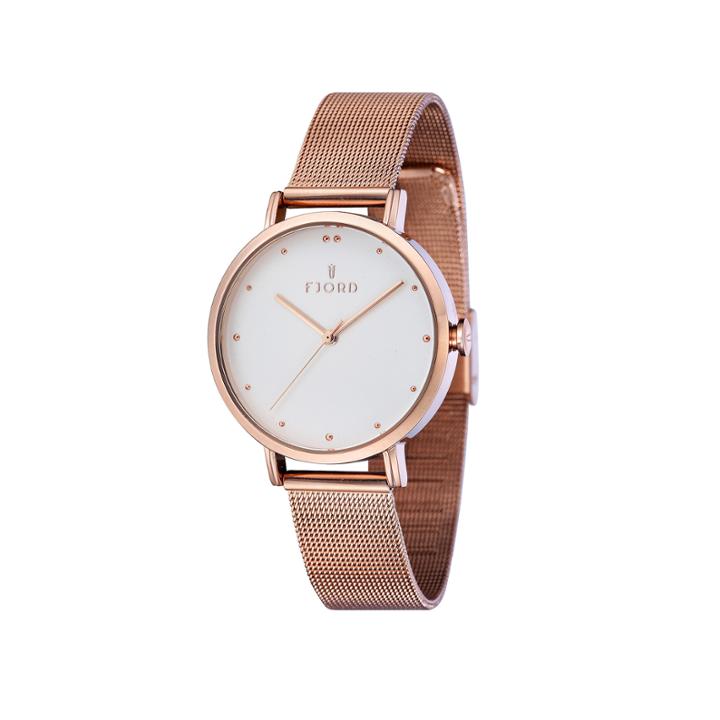 Fjord Womens Rose Goldtone Expansion Watch-fj-6019-44
