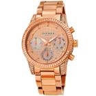 Akribos Xxiv Womens Rose Goldtone Strap Watch-a-1038rg