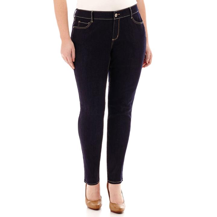 Arizona Super Skinny Jeans-juniors Plus