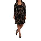 24/7 Comfort Apparel Empire Waist Dress-plus