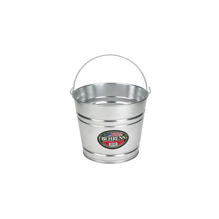 Behrens High Grade Steel 1210gs 10 Qt Silver Galvanized Steel Pail