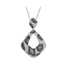 Limited Quantities 1? Ct. T.w. White, Champagne And Color-enhanced Diamond Pendant Necklace