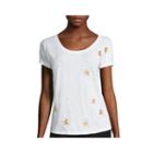 Liz Claiborne Short-sleeve Embroidered Star Top