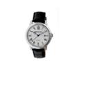 Heritor Automatic Laudrup Mens Leather Magnified Date-silver Watches