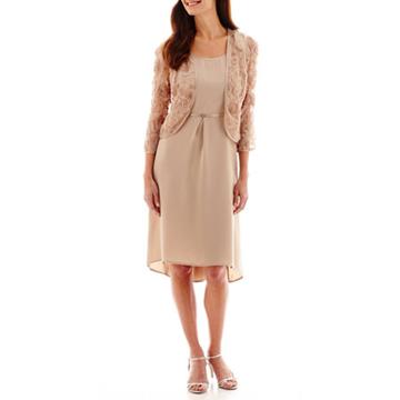 Dana Kay 3/4-sleeve Soutache Jacket Dress