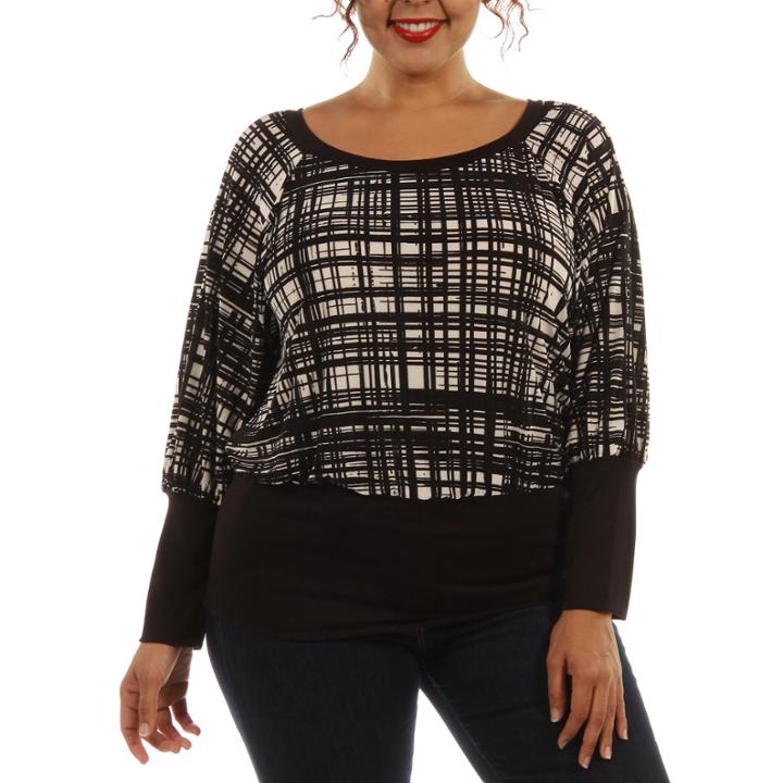24/7 Comfort Apparel Modern Glamour Tube Top Plus
